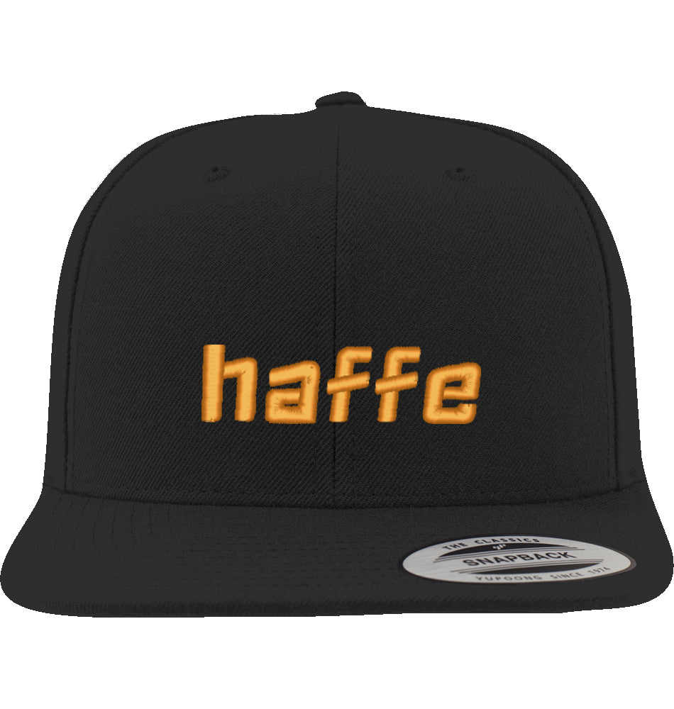 Haffe Letter Stick Snapback Cap