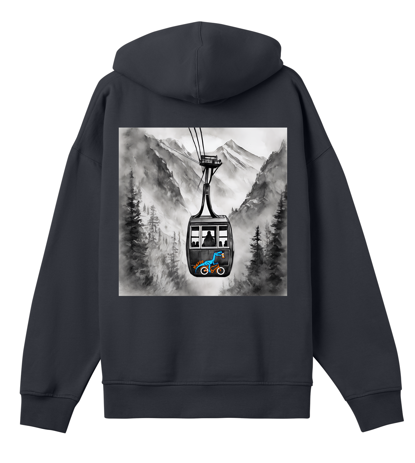 HAFFE GONDEL BACKPRINT - OVERSIZED HOODIE MAN